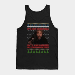 Hans Gruber Ugly Christmas Sweater Tank Top